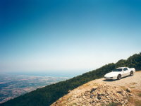 On top of one of the higher mountains in the Pyrenees