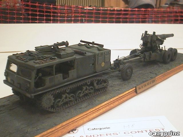 M4 tractor & M2 155mm Long Tom gun