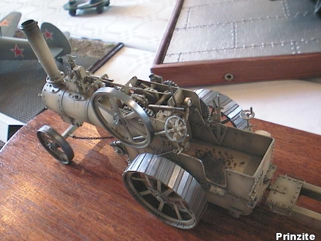 Foster steam traction engine & QF 4.7 inch naval gun
