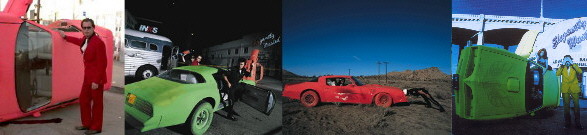 The two '78 T/As used during the 'Elegantly wasted' photo-shoot in LA
